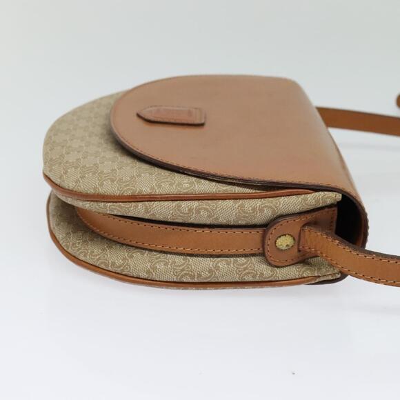 CELINE Macadam Canvas Shoulder Bag Pvc Leather Beige Gold - Picture 5 of 12